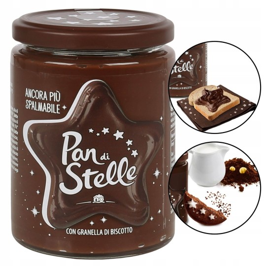 PAN DI STELLE Crema - Krem kakaowo-orzechowy 380g