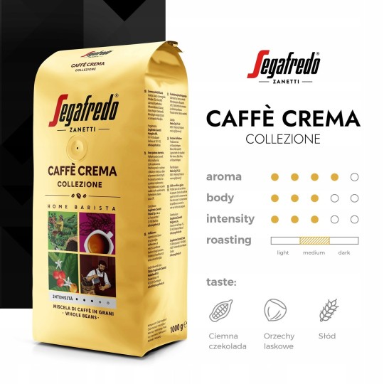 Kawa ziarnista mieszana Segafredo Caffe Crema Collezione 1000 g